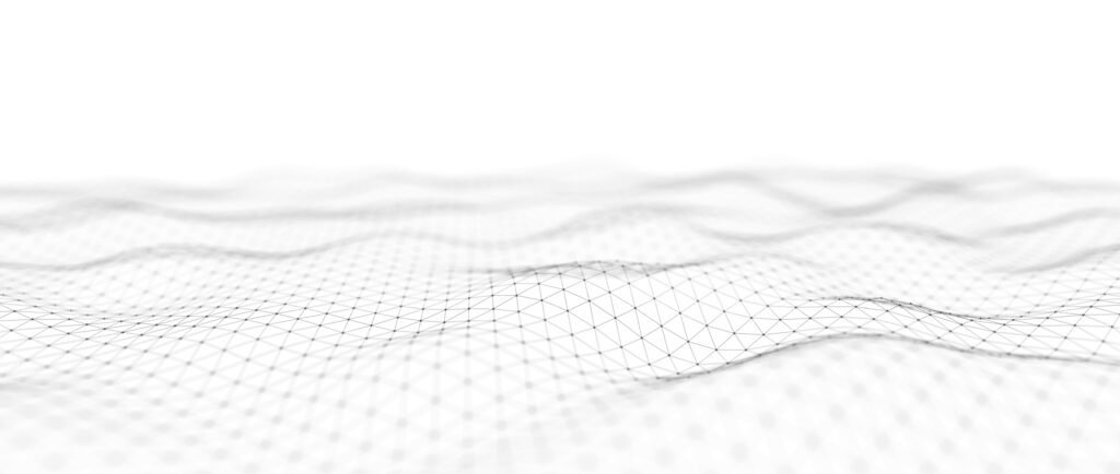 Fond numérique abstrait. Structure de connexion au réseau. Big data. Vague abstraite futuriste.